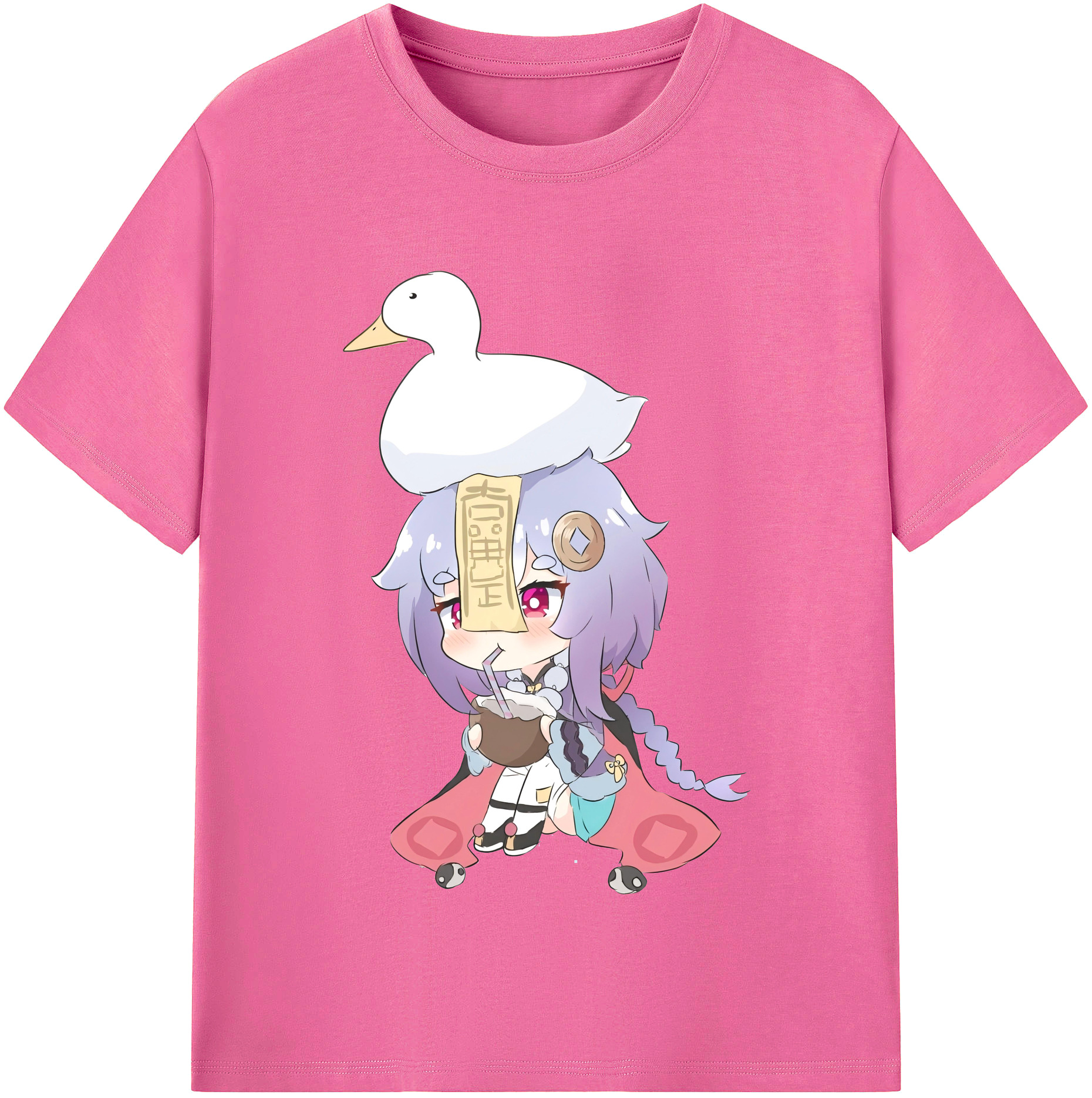 げんし神 七七 なな  genshin Nana レディースカジュアルプリントTシャツ（綿100％）